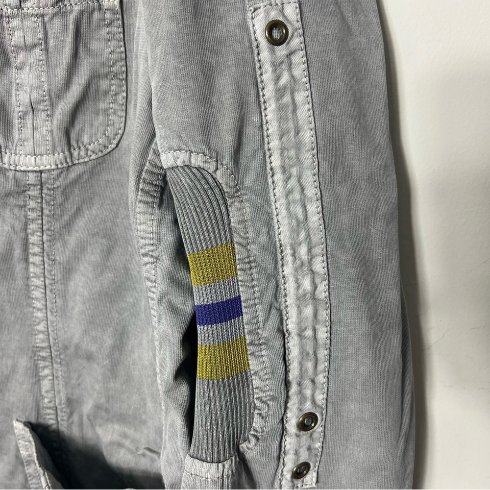 Moschino Men’s Blazer Canvas Cotton Linen Jacket Blazer Coat Gray Unique XL *S - Picture 8 of 12